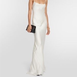 Victoria Beckham - Ivory Satin Dress